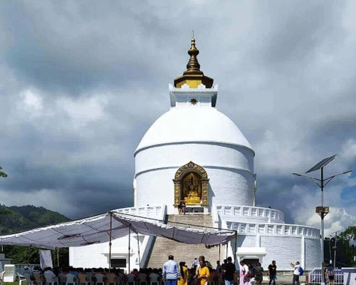 Peace Stupa In Pokhara 