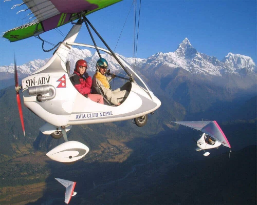 Ultralight Flight In Pokhara